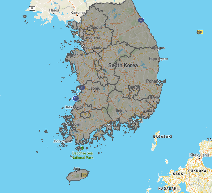 대한민국 행정구역(SHP) GeoJSON 으로 변환하는 법